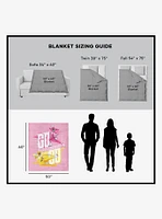 Mighty Morphin Power Rangers Pink and Yellow 50x60" Silk Touch Throw Blanket