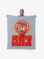 Mighty Morphin Power Rangers Red Ranger 50x60" Silk Touch Throw Blanket