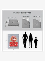 Mighty Morphin Power Rangers Red Ranger 50x60" Silk Touch Throw Blanket