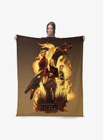 House of the Dragon Fire and Blood Reigns 50x60" Silk Touch Throw Blanket