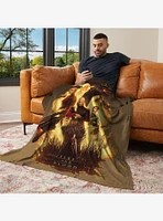 House of the Dragon Fire and Blood Reigns 50x60" Silk Touch Throw Blanket