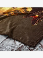 House of the Dragon Fire and Blood Reigns 50x60" Silk Touch Throw Blanket