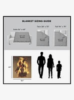 House of the Dragon Fire and Blood Reigns 50x60" Silk Touch Throw Blanket