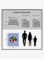 The Wizard of Oz Good Witch 50x60" Silk Touch Throw Blanket