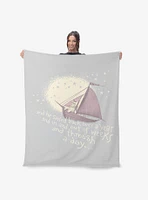 Where The Wild Things Are He Sailed 50x60" Silk Touch Throw Blanket
