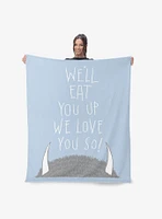 Where The Wild Things Are Love You So 50x60" Silk Touch Throw Blanket