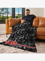 Star Wars Classic Repeats and Patterns Darth Vader 50x60" Silk Touch Throw Blanket