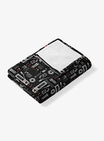 Star Wars Classic Repeats and Patterns Darth Vader 50x60" Silk Touch Throw Blanket