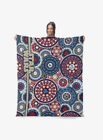 Star Wars Classic Repeats and Patterns Mandala 50x60" Silk Touch Throw Blanket