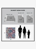 Star Wars Classic Repeats and Patterns Mandala 50x60" Silk Touch Throw Blanket