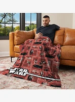 Star Wars Classic Repeats and Patterns Action Figures 50x60" Silk Touch Throw Blanket