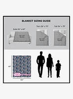 Star Wars Classic Repeats and Patterns A New Hope 50x60" Silk Touch Throw Blanket