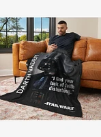 Star Wars Classic Quotes Vader 50x60" Silk Touch Throw Blanket
