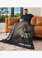 Star Wars Classic Quotes Battle Droid 50x60" Silk Touch Throw Blanket