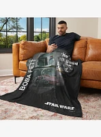 Star Wars Classic Quotes Boba Fett 50x60" Silk Touch Throw Blanket