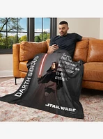 Star Wars Classic Quotes Sidious Legal 50x60" Silk Touch Throw Blanket