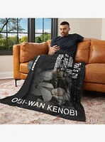 Star Wars Classic Quotes Obi-Wan No Moon 50x60" Silk Touch Throw Blanket