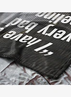 Star Wars Classic Quotes Luke Bad Feelings 50x60" Silk Touch Throw Blanket