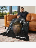 Star Wars Classic Quotes Luke Skywalker 50x60" Silk Touch Throw Blanket