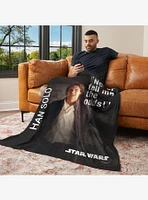 Star Wars Classic Quotes Han Solo 50x60" Silk Touch Throw Blanket