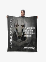 Star Wars Classic Quotes General Grievous 50x60" Silk Touch Throw Blanket