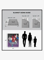 Transformers G1 Grid Starscream 50x60" Silk Touch Throw Blanket