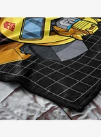Transformers G1 Grid Bumblebee 50x60" Silk Touch Throw Blanket