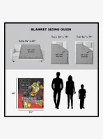 Transformers G1 Grid Bumblebee 50x60" Silk Touch Throw Blanket