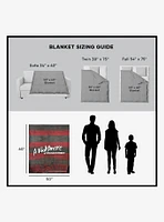 A Nightmare On Elm Street Sweater 50x60" Silk Touch Throw Blanket