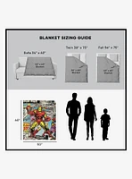 Marvel Iron Man Comic 50x60" Silk Touch Throw Blanket