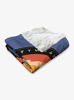 Star Wars Skeleton Crew Badges Silk Touch Sherpa Throw Blanket