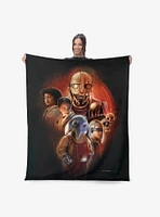 Star Wars Skeleton Crew Collage Silk Touch Sherpa Throw Blanket