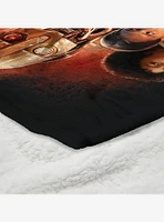 Star Wars Skeleton Crew Collage Silk Touch Sherpa Throw Blanket