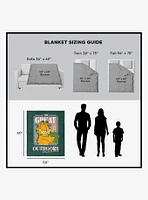 Garfield The Great Indoors Silk Touch Sherpa Throw Blanket