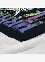DC Comics Arkham Asylum Silk Touch Sherpa Throw Blanket