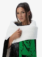 DC Comics Gotham Grin Silk Touch Sherpa Throw Blanket