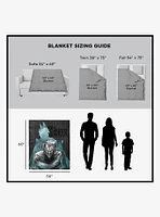 DC Comics Joker's Embrace Silk Touch Sherpa Throw Blanket