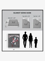 DC Comics Joker Tango Silk Touch Sherpa Throw Blanket
