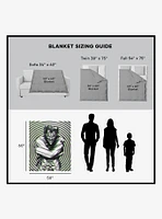 DC Comics Laughing Man Silk Touch Sherpa Throw Blanket