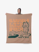 Garfield Take A Hike Silk Touch Sherpa Throw Blanket