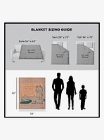 Garfield Take A Hike Silk Touch Sherpa Throw Blanket