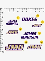 James Madison University JMU Dukes 100Ct Sticker Pack