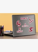 Santa Clara University Broncos 100Ct Sticker Pack