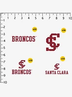 Santa Clara University Broncos 100Ct Sticker Pack