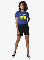 Peeps Easter Chick Magnet With Bunny Womens Crop Top