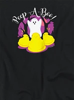 Peeps Peep-A-Boo Ghost Halloween Womens Crop Top