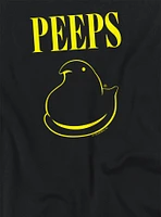 Peeps Easter Black And Yellow Womens Crop Top