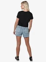 Peeps Rainbow Striped Easter Bunny Womens Crop Top