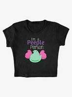 Peeps Easter I'm A Peeple Person Baby Rib Womens Crop Top