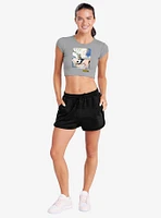 My Hero Academia Deku and Bakugo Close Cap Sleeve Baby Rib Women's Crop Top